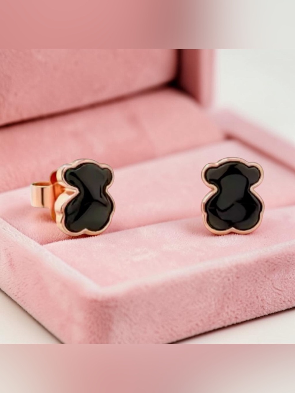 🖤 Rose Gold Bear Stud Earrings 🖤 🐻